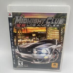 Midnight Club: Los Angeles (Sony PlayStation 3 PS3 Game, 2008) CIB Tested